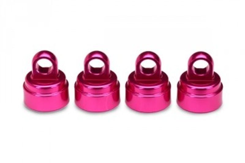 Traxxas Dämpartopp Rosa Aluminium (4) Ultra-Shocks (3767P)