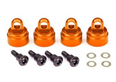 Traxxas Dämpartopp Orange Aluminium (4) Ultra-Shocks (3767T)