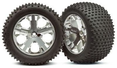 Traxxas Däck & Fälg Alias/All-Star Krom 2.8" Bak (2) (3770)