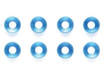 TAMIYA 3mm Alu. Washer *8 Blue