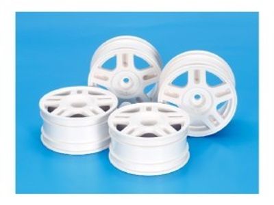 TAMIYA Split 5sp Whl *4 26mm/+2 Whi