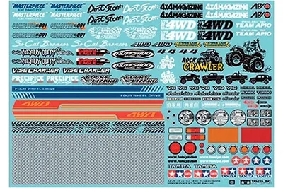 TAMIYA Off-Road Car Sponsor Stickers