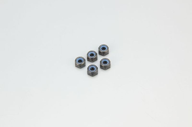 Kyosho 1-N3033N – M3x3.3mm Mutter, Svart, Stål, 5 st