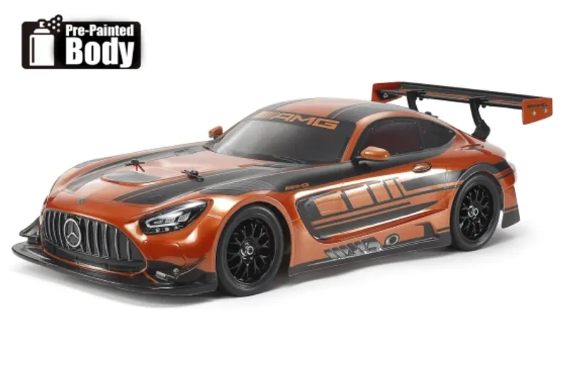 TAMIYA 1/10 R/C Mercedes-AMG GT3 EVO med färdigmålad kaross (TT-02)