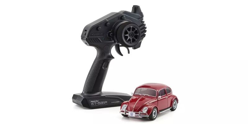 Kyosho Mini-Z MR04 RWD Volkswagen Beetle 1300 1966 Ruby röd