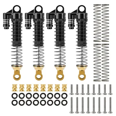 INJORA 59mm Long Threaded Oil Shocks with Brass End for 1/18 TRX4M Upgrade