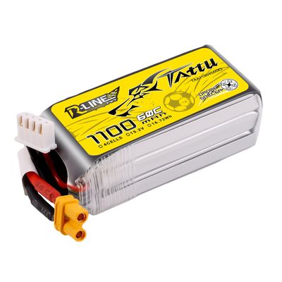 Tattu 1100mAh 4S 60C 15,2V(HV) LiPo-batteri – XT30 kontakt – R-Line