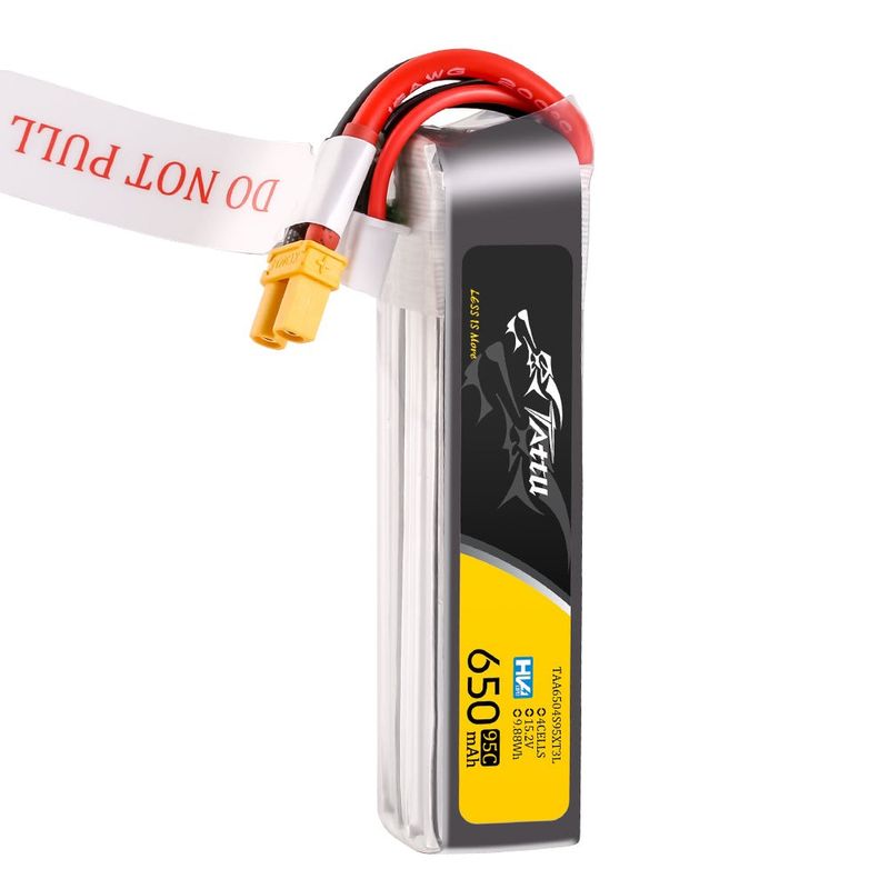 Tattu 650mAh 4S 95C 15,2V(HV) Long LiPo-batteri – XT30U-F kontakt – FPV Classic