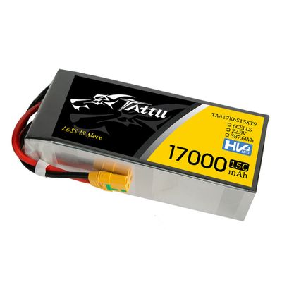 Tattu 17000mAh 6S 15C 22,8V(HV) LiPo-batteri – XT90-S kontakt – UAV Classic