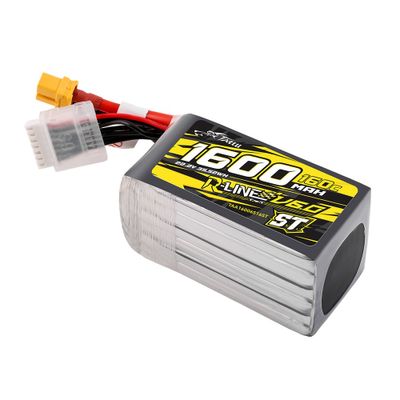 Tattu 1600mAh 6S 160C 22,2V ST LiPo-batteri – XT60 kontakt – R-Line 6,0