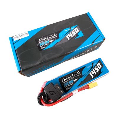 Gens ace 1450mAh 6S 45C 22,2V LiPo-batteri – XT60 kontakt – Ace Classic