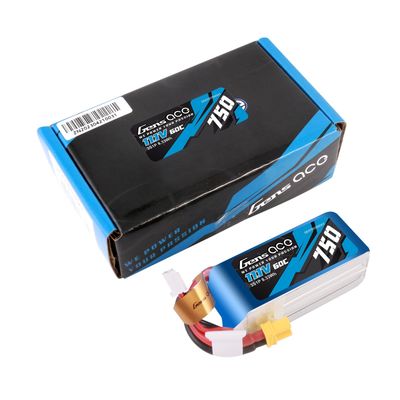 Gens ace 750mAh 3S 60C 11,1V LiPo-batteri – XT30 kontakt – Heli