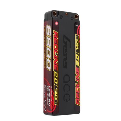 Gens ace 6800mAh 2S 140C 7,6V(HV) LiPo-batteri – 5,0mm bullet – Redline