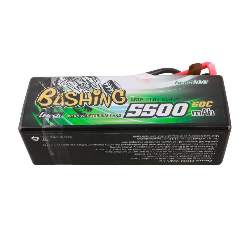 Gens ace 5500mAh 4S 60C 14,8V LiPo-batteri – Hardcase – Bashing