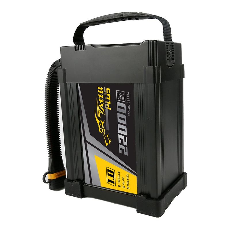 Tattu 22000mAh 12S 25C 44,4V LiPo-batteri – AS150U kontakt – Tattu 1,0