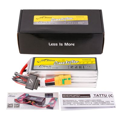 Tattu 3500mAh 6S 150C 22,2V LiPo-batteri – XT90 kontakt – Cinelifter