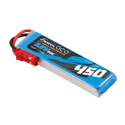 Gens ace 450mAh 1S 60C 3,8V(HV) LiPo-batteri – JST-SYP kontakt – Ace Classic