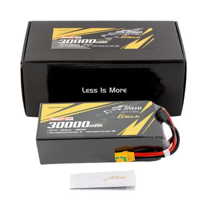 Tattu 30000mAh 6S 10C 22,2V LiPo-batteri – XT90S-F kontakt – semisolid