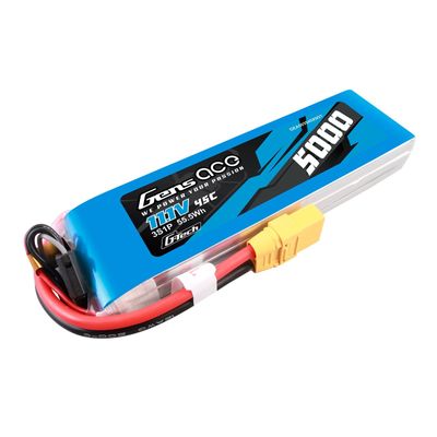 Gens ace 5000mAh 3S 45C 11,1V LiPo-batteri – XT90 kontakt – Ace Classic