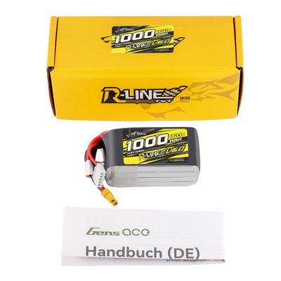 Tattu 1000mAh 4S 160C 14,8V LiPo-batteri – XT30 kontakt – R-Line 6,0
