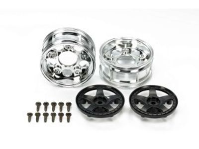 TAMIYA Two-Piece 5-Spoke Wheels (2pcs., Black)