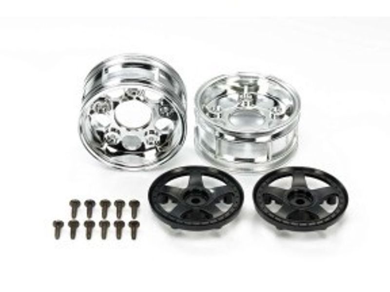 TAMIYA Two-Piece 5-Spoke Wheels (2pcs., Black)