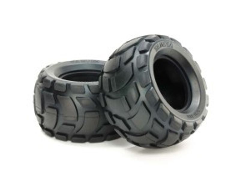 TAMIYA Round Block Rear Bubble Tires (Soft/2pcs.)