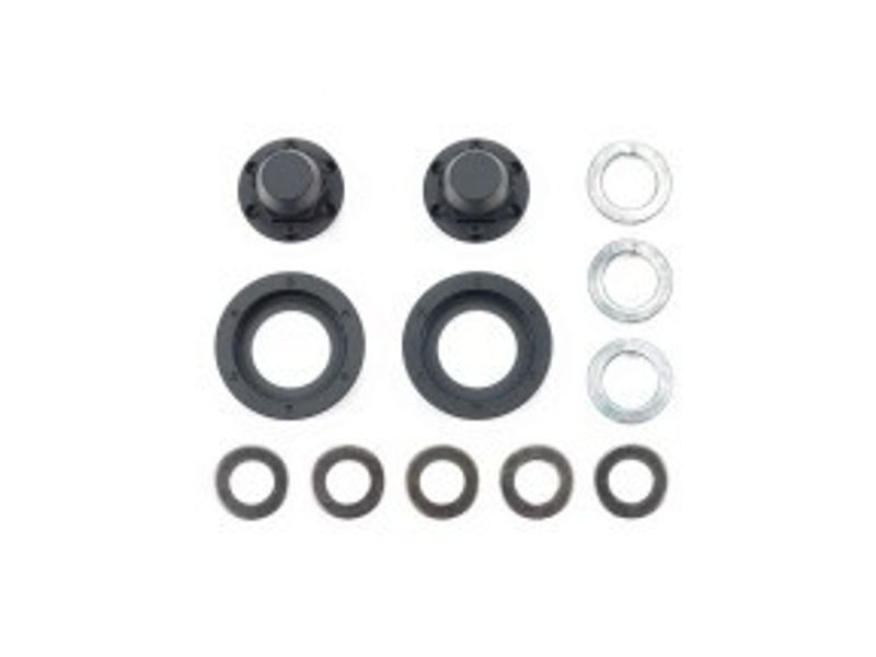 TAMIYA Hub Nuts for Single Wheels (Black/2pcs.)