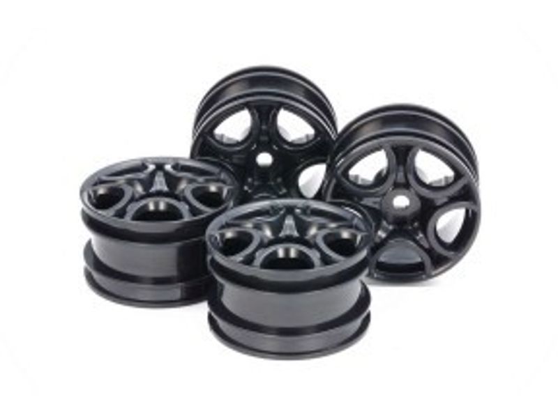 TAMIYA C-Shaped 10-Spoke Wheels (Black) 4pcs.