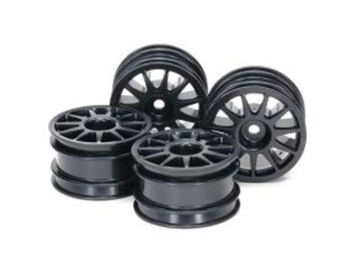 TAMIYA M-Chassis 11-Spoke Wheels (Black, 4pcs.)