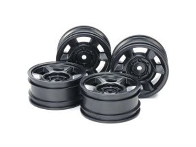 TAMIYA CC-02 6-Spoke Wheels (26mm Width, Offset +4) (4)