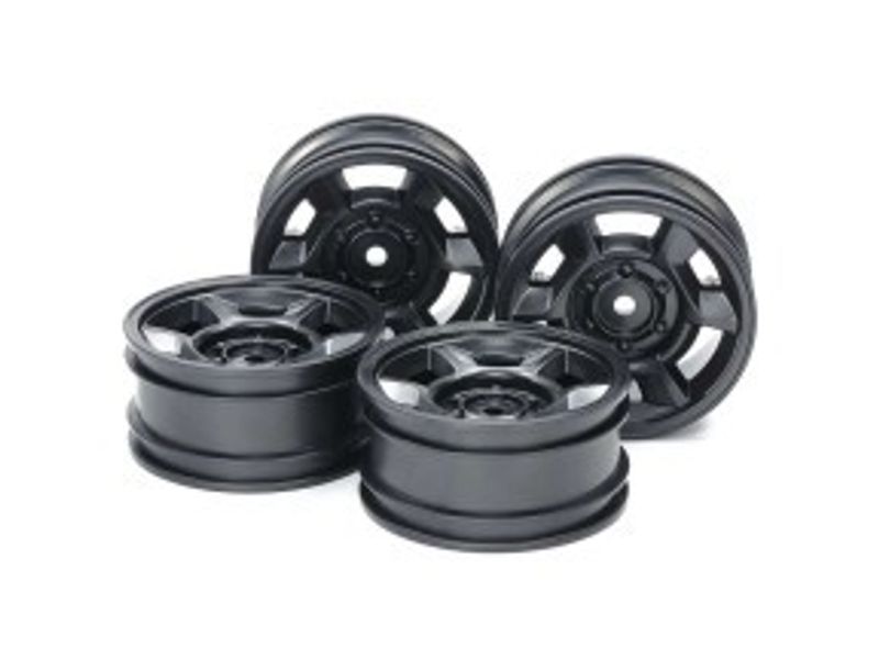 TAMIYA CC-02 6-Spoke Wheels (26mm Width, Offset +4) (4)
