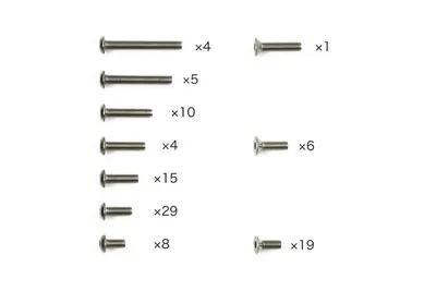 TAMIYA XV-02 Titanium Screw Set