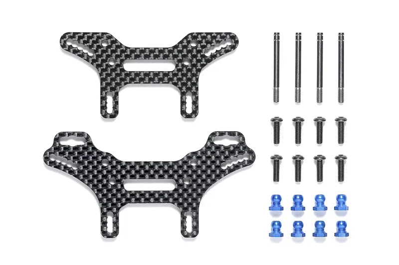 TAMIYA XV-02 Short Carbon Damper Stay Set