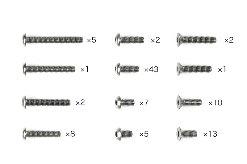 TAMIYA XM-01 Titanium Screw Set