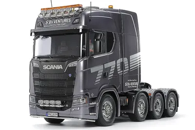 TAMIYA 1/14 R/C Scania 770 S 8x4/4 (Gun Metal Edition)