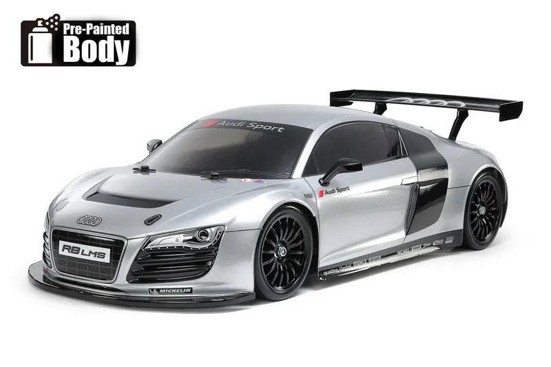 TAMIYA 1/10 R/C Audi R8 LMS 2008 (Painted Body) (TT-02)