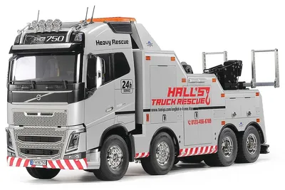 TAMIYA 1/14 R/C Volvo FH16 750 8x4 Tow Truck (Silver Edit