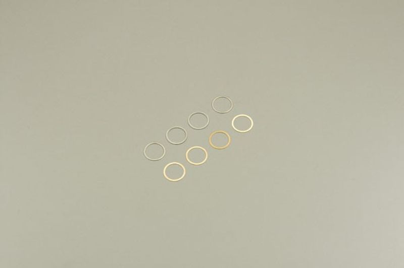 Kyosho 96647 – Shims 10×12 mm, tjocklek 0,1 och 0,2 mm, 4 av varje
