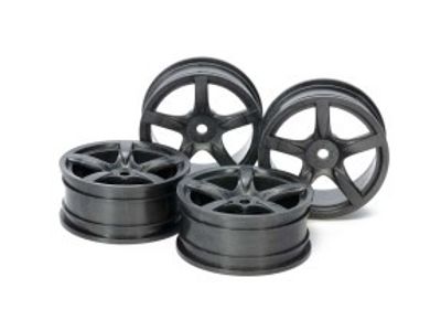TAMIYA Medium-Narrow 5 spoke Wheel 24mm Hard *4