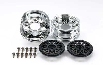 TAMIYA 2-Piece Mesh Wheels (2pcs., Black)