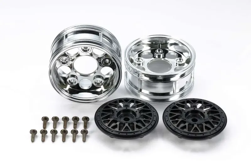TAMIYA 2-Piece Mesh Wheels (2pcs., Black)