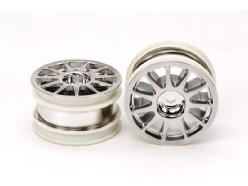 TAMIYA M-Chassis 11-Spoke Wheels (Chrome Plated, 2pcs.)