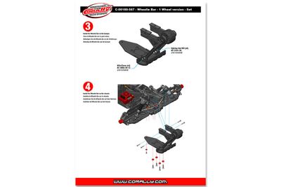 Team Corally - Wheelie Bar kit