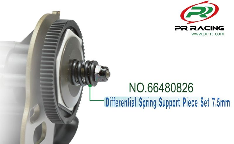 Differential spring support piece set 11x2.7mm PR Racing