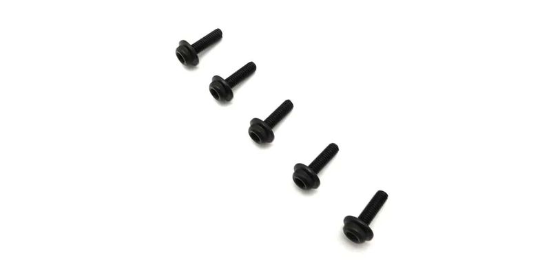 Kyosho 1-S23010F – Flänsskruvar M3×10 mm, 5 st
