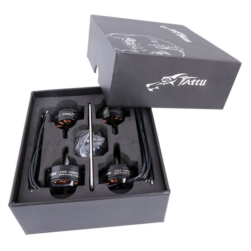 Tattu 2305 2450KV borstlösa motorer för quadrokopter, 4-pack
