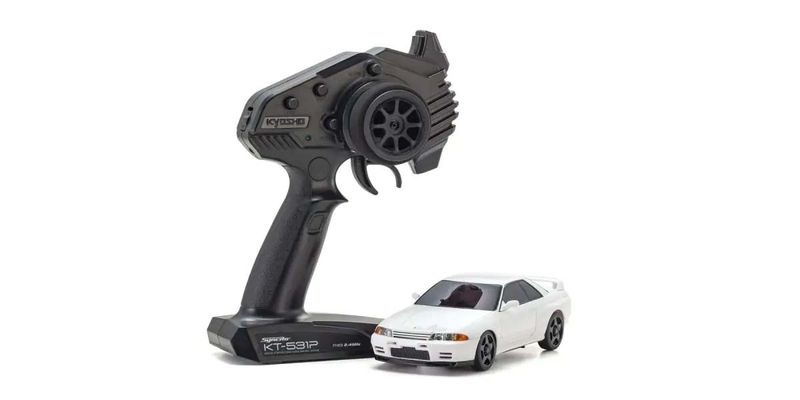 Kyosho Mini-Z AWD Nissan Skyline GT-R Nismo R32 vit (MA020-KT531P)