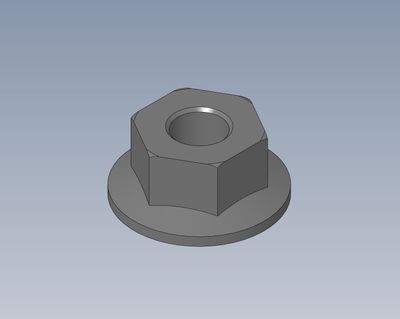 Mutter M4 Fläns Intech ER-14