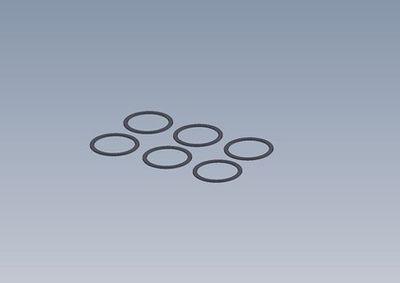 Washer 13.5x16x0.3 (6 st). Intech BR-6/BR-6E